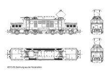 Lenz 40310-50 - 0 - E-Lok 1020, tannengrün, ÖBB, Ep. IV